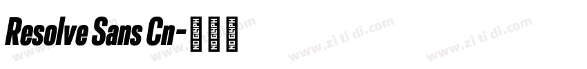 Resolve Sans Cn字体转换 Resolve Sans Cn字体转换